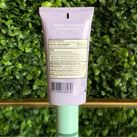 Naked Sundays Collagen Glow Mineral Primer Sunscreen SPF50 + | NEW | Full Size - Picture 12 of 13